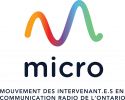 logo de micro - mouvement des intervenant·e·s en communication radio de l'Ontario