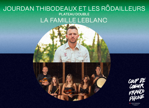 Photo de Jourdan Thibodeaux et La Famille LeBlanc avec le visuel de CCF 2024