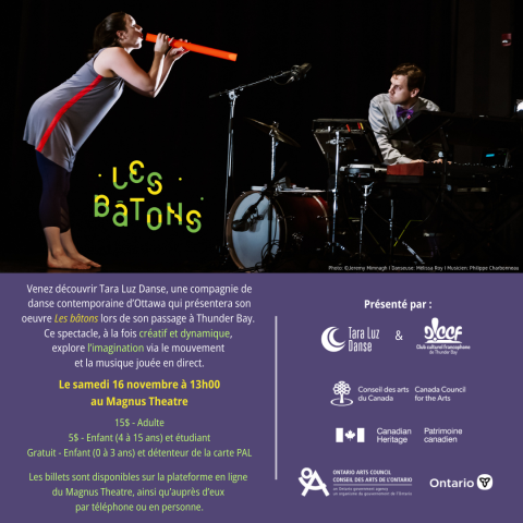 Image promotionnelle pour le spectacle de Tara Luz Danse à Thunder Bay le 16 novembre 2024 à 13h au Magnus Theatre