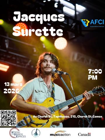 Jacques Surette à Comox le 13 mars 2026 à 19h00