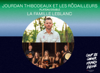 Photo de Jourdan Thibodeaux et La Famille LeBlanc avec le visuel de CCF 2024